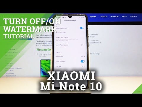 How to Remove Camera Watermark on Xiaomi Mi Note 10 - Turn Off Camera Watermark