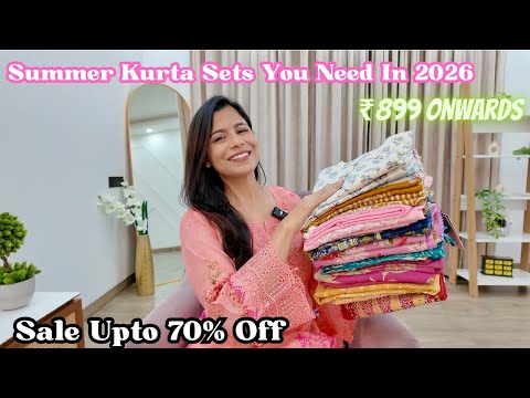 2026 Summer Kurta Pant Dupatta Haul ₹899 Onwards l Sale Upto 70% Off l Dream Simple