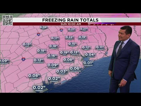 Saturday night winter storm update for Houston
