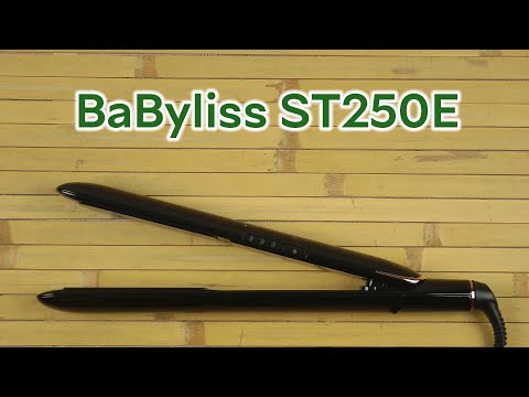 BaByliss ST250E plaukų formavimo šukos Tiesinimo žnyplės Šiltas Juoda 2 m video