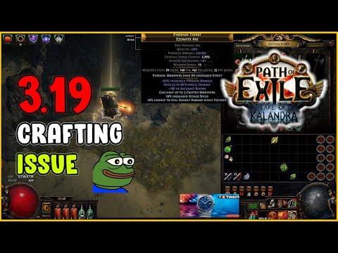 ⚡ POE 3.19 ⚡ Ben - Crafting Issue
