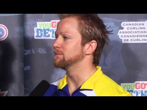 Draw 7 Media Scrum - 2013 Ford World Men's Curling Championship