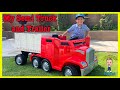 MY SEMI TRUCK And TRAILER From KID TRAX DOMINICK S PLAYTIME