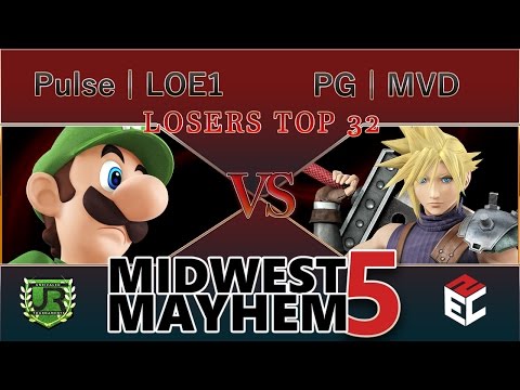 Midwest Mayhem 5 LOSERS TOP 32 - Pulse | LOE1 (Luigi) vs PG | MVD (Cloud)