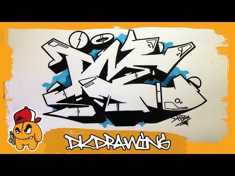 Graffiti Wildstyle Tutorial - How to draw graffiti letters ICE