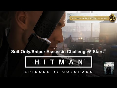 Hitman: Colorado ''Sniper Assassin Challenge'' (Professional Difficulty) Suit Only/5 Stars