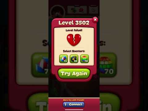 Toon Blast Level 3502 - No Boosts - 1 Star