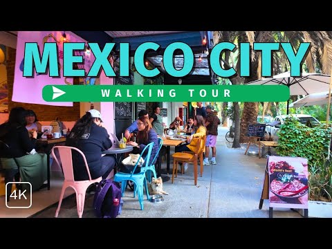 Exploring Roma Norte and Condesa | CDMX Walking Tour | Mexico in 4k60fps w/Captions