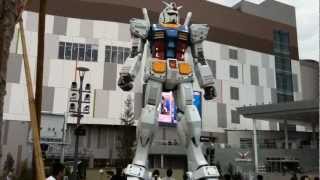 preview picture of video 'GUNDAM 1/1 Full-scale in Diver City TOKYO ガンダム実物大像/ダイバーシティ東京1'