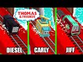 Thomas Friends Magical Tracks Jump Over The Big Bridge With Diesel Carly And Jiff