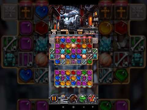 Jewel Vampire Castle 💎 🏰 Level 105 ⭐⭐⭐ 2021 - Match 3 Puzzle no Booster 👑 Android Gameplay ✅