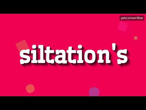 HOW TO PRONOUNCE SILTATION'S? #siltation's