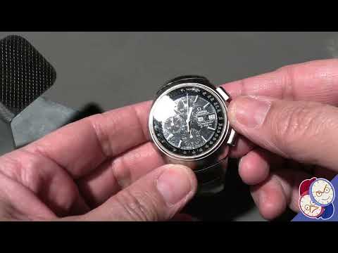 Quick Closeup - the Omega Speedsonic "Lobster" tuning-fork watch