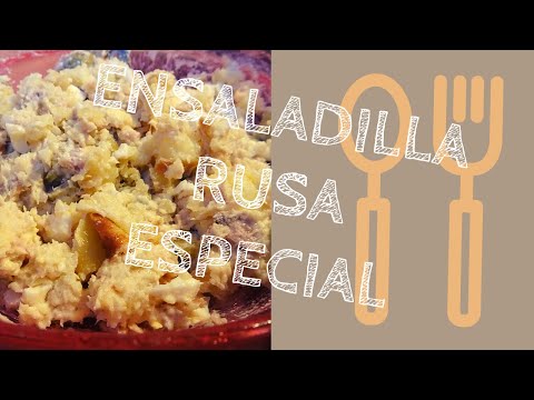 como hacer una ENSALADILLA RUSA especial con PATATA ASADA