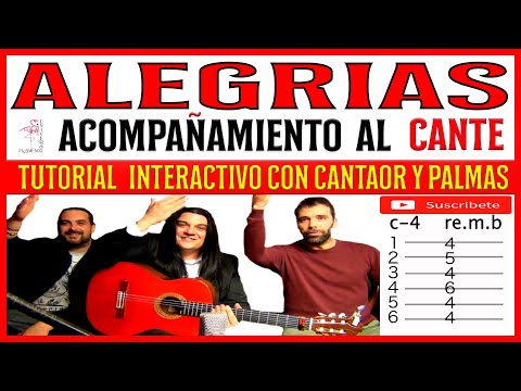 ACOMPAÑAMIENTO AL CANTE #ALEGRIAS "INTERACTIVO" CON CANTAOR Y PALMERO!!, RECURSOS TUTORIAL GUITARRA