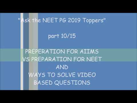How to prepare for AIIMS PG | NEET PG TOPPERS INTERVIEW part 10/15| AIR 1,20,30,106