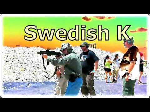 Billy Stojack shows off a Swedish K