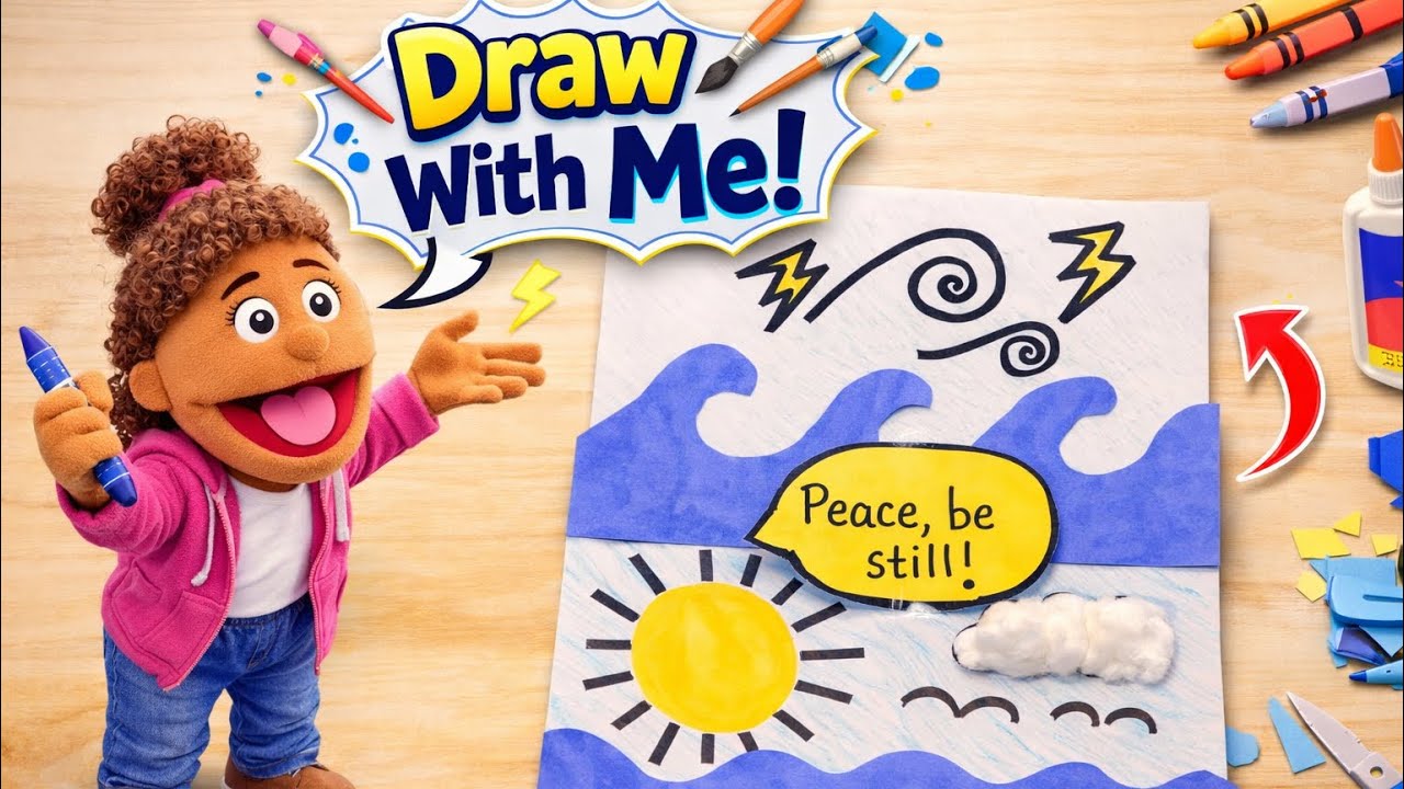 Jesus Calms the Storm Craft | Bible Art for Kids 