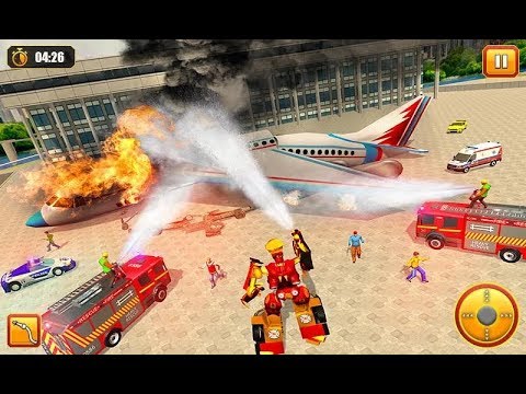 Firefighter Robot Transform Truck: Rescue Hero (by Frenzy Games Studio) - Android Gameplay FHD
