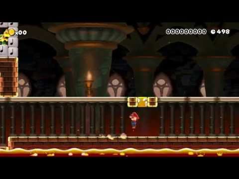 Bowser and Bowser Jr.'s Castle by Broken... - Super Mario Maker - No Commentary 1AB 1AC