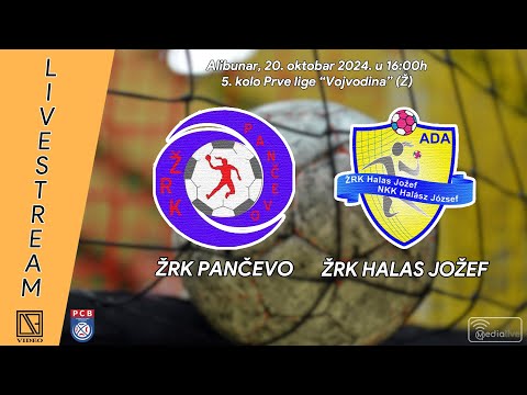 ŽRK PANČEVO Pančevo - ŽRK HALAS JOŽEF Ada (Full match Livestream) [20.10.2024.]