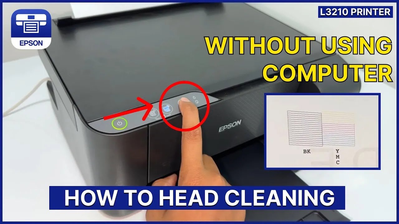 Epson L3210 – How to Clean Print Head for Better Print Quality