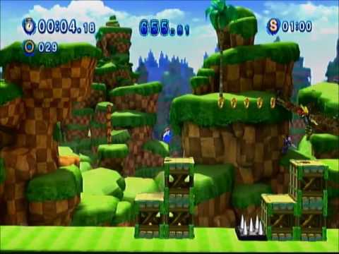 Sonic Generations Green Hill Act 1 Challenge 2 SpeedRun 0:00.00