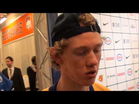 Junior VM 2014: Juniorkronornas Gustav Olofsson summerar finalförlusten mot Finland