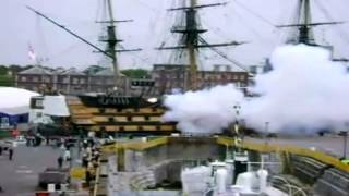 worlds best cannon fire video by worlds oldest warship victory