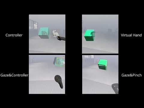 Preshaping Hand Behaviour for Direct and Indirect Manipulation of 3D Objects