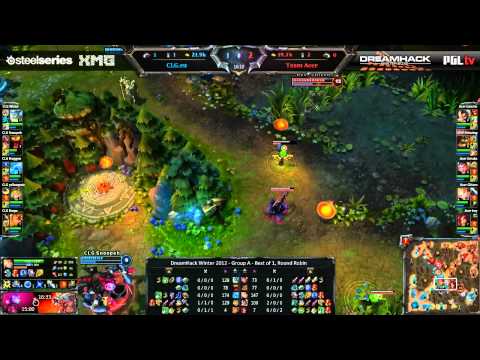 DreamHack Winter 2012 - League of Legends - Group A - CLG.eu vs. Team Acer