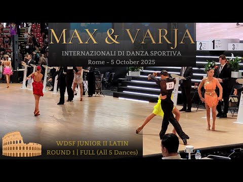 WDSF Rome 2025: Max & Varja | The Full First Round (All 5 Dances)
