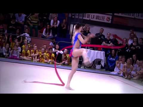 NAZIONALE Ginnastica Ritmica Veronica Bertolini al Nastro Incanta tutti come a RIO2016