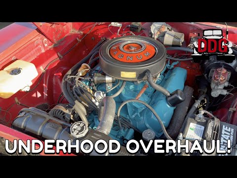 Restoring My 1968 Dodge Charger 383 Engine Compartment!