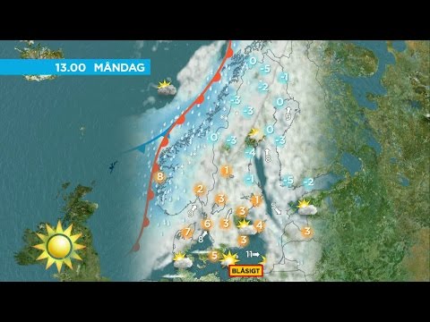 Så mycket snö faller nästa vecka - Nyhetsmorgon (TV4)