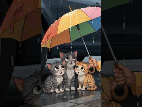 منيرة والقطط الثلاثة تحت المطر | قصة عن العطاء الحقيقي ☔🐱