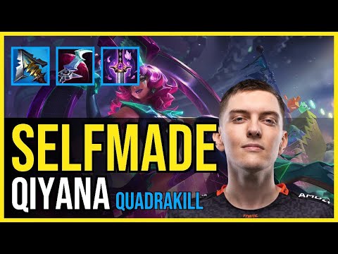 Selfmade - QIYANA vs. JARVAN IV Jungle | EUW Challenger | QUADRAKILL