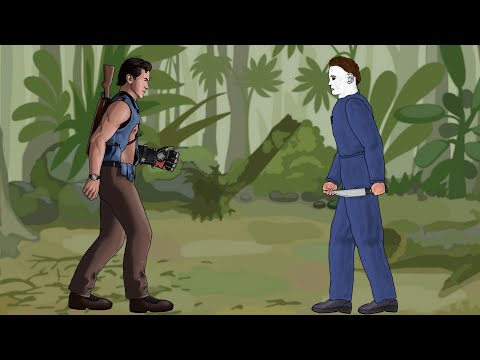 Ash Williams vs Michael Myers. Animation DC2