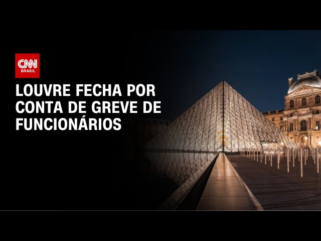 Funcionários entram em greve por condições de trabalho e Louvre é fechado | CNN NOVO DIA