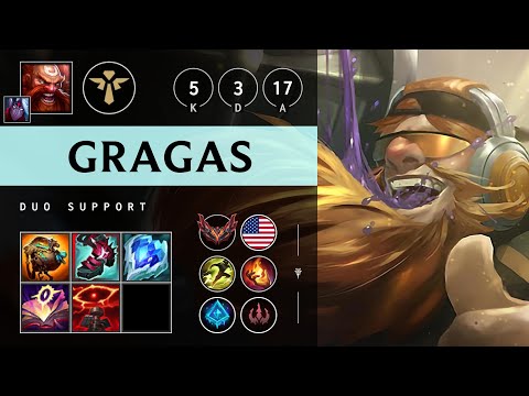 Gragas Support vs Sett - NA Grandmaster Patch 25.13