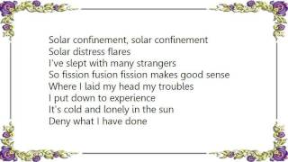 Bruce Dickinson - Solar Confinement Lyrics
