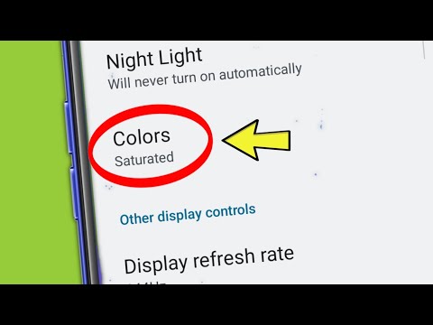 Display Color Setting in Motorola Edge 30