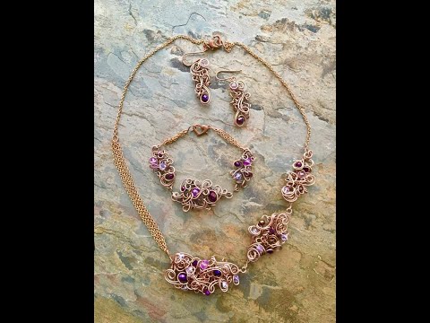 Free Form Fingerswirl Links - Cheryl St.Pierre of Majestic Wire Artworks