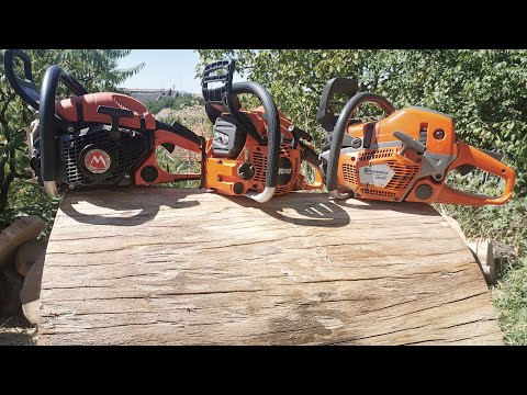 Husqvarna 550xp Mark II vs. Echo 501SX vs. Maruyama MCV5100S (Dolmar 5105) - same bar/same chain