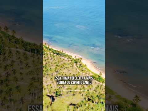 A PRAIA MAIS BONITA DO ES 🏝️🗳️ #shorts #praia #capixaba #espiritosanto #aracruz #coqueiral