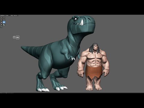 Primal characters sculpting in Blender. Quickly