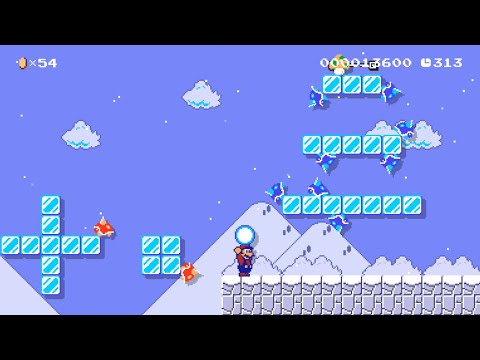 Eric's Super Mario Maker 2 Levels: Freezing Spike Tops