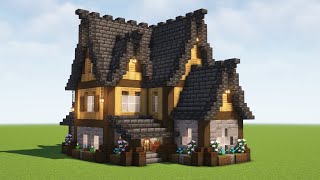 Minecraft: How To Build A Big Medieval House | Tutorial &amp; Schematic