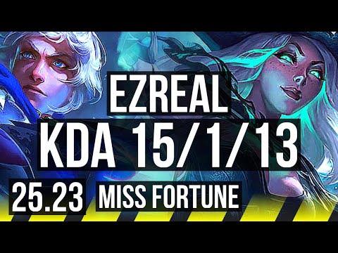 EZREAL & Blitzcrank vs MISS FORTUNE & Leona (ADC) | 15/1/13 | KR Master | 25.23