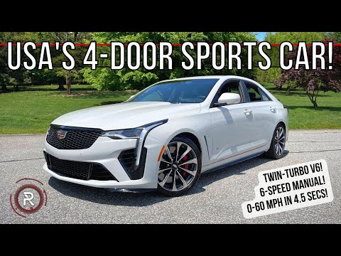The 2022 Cadillac CT4-V Blackwing Is A Perfected American 4-Door Sports Car